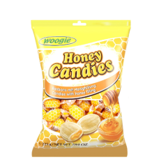 Карамель Woogie Honey Candies 250г с медом в пакете