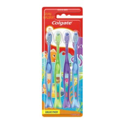 Набор зубных щеток Colgate Kids hammasharja 4 шт