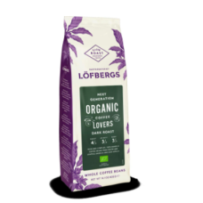 Органический кофе в зернах темной обжарки Lofbergs Organic lovers 400 г 