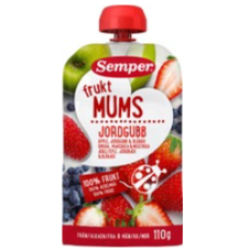 Фруктовое пюре Semper Fruktmums Strawberry 110г с 6 месяцев