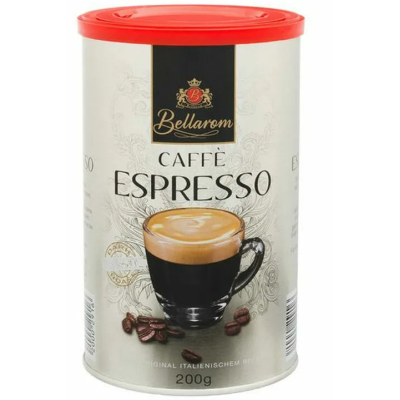 Молотый кофе Bellarom Espresso 100% Arabika 200г в ж/б