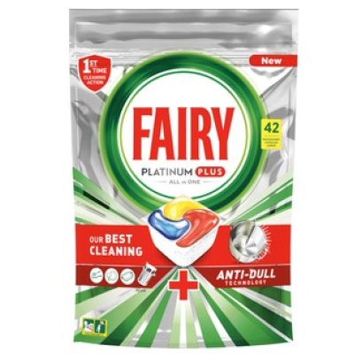 Таблетка для посудомоечной машины Fairy Platinum Plus All In One Lemon 42шт