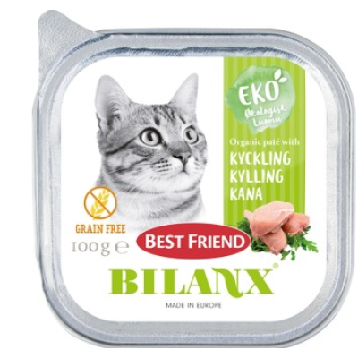 Органический корм для кошек Best Friend Bilanx Luomu Kana 100г курица