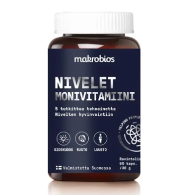 Мультивитаминная пищевая добавка Macrobios Joints Multivitamin 60 капсул