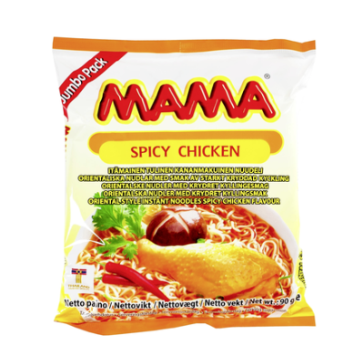 Лапша с пикантным куриным вкусом Mama Spicy Chicken 90г