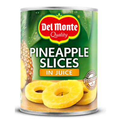 Кольца ананаса в собственном соку Del Monte  Pineapple Slices in Juice 560г