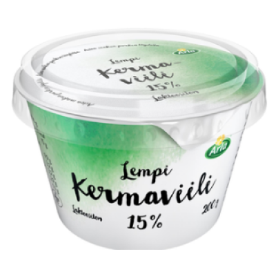 Сметана без лактозы Arla Lempi kermaviili 200г 15%